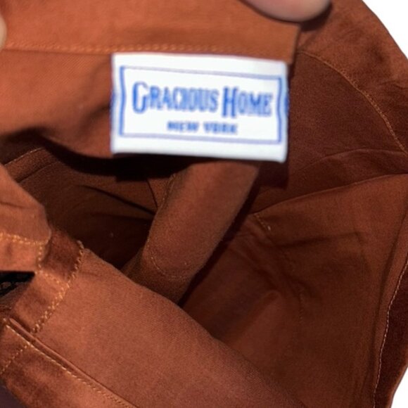 Gracious Home New York rust brown black African Animal print trim roll pillow - Picture 2 of 3